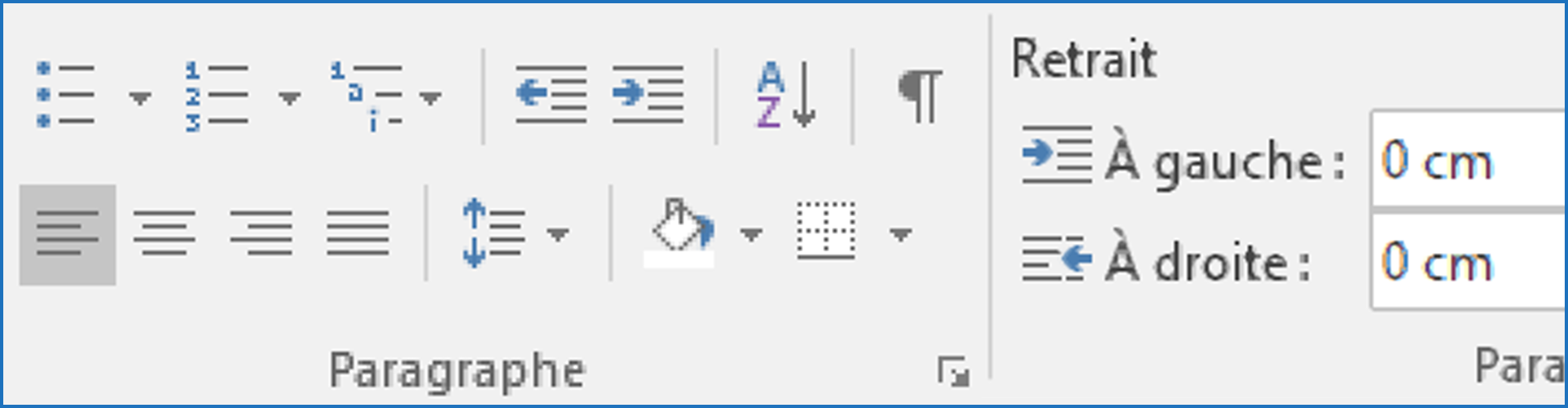 Mise en forme de paragraphes
